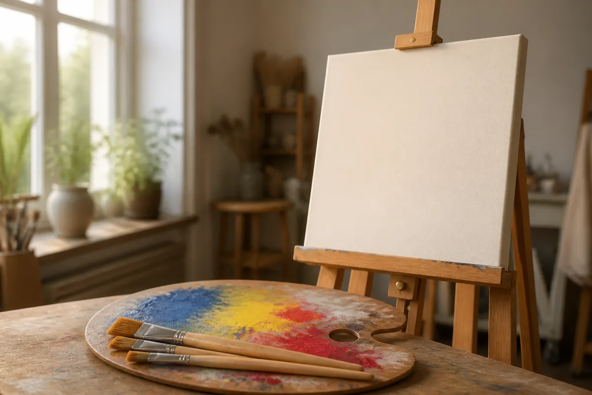 Peinture acrylique débutant : matériel et premiers gestes